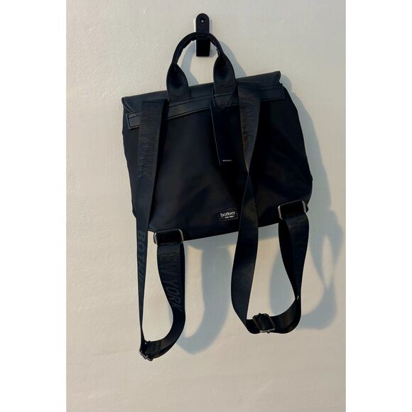 Botkier New York Black Nylon Mini Backpack – Trigger Style with Faux Leather - Picture 2 of 5